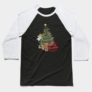 Vintage Merry Christmas Baseball T-Shirt